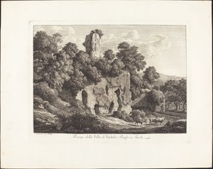 Ruinerne af Ventidio Bassos villa i Tivoli af Johann Christian Reinhart