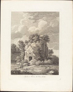 Grav i Falerium, en etruskisk by ødelagt af Johann Christian Reinhart