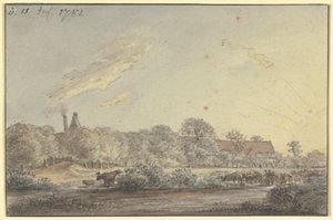 Landsby mellem træerne