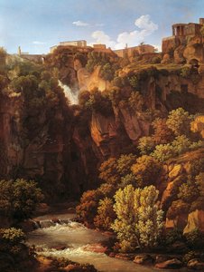 Vandfald ved Tivoli af Johann Christian Reinhart