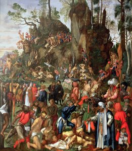 Martyrium of the Ti Thousand, kopi af et maleri af Albrecht Durer af Johann Christian Ruprecht