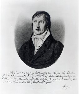Georg Wilhelm Friedrich Hegel, graveret af F.W Bollinger, c.1825 af Johann Christian Xeller