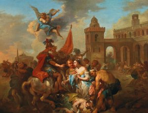 Romulus og Hersilia, ca 1764-1765.