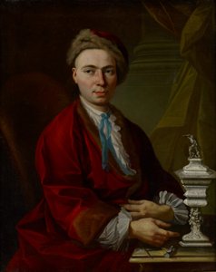 Portræt af sølvsmeden Johann Friedrich Baer, c.1770