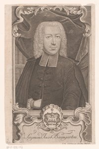Portræt af Sigmund Jacob Baumgarten af Johann David Schleuen (I)