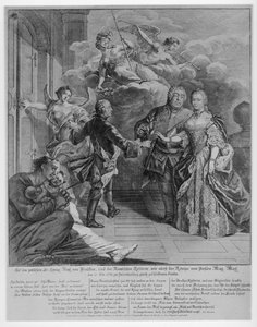 1763 stilhed i Hubertusburg af Johann David Schleuen