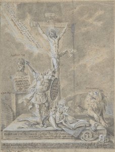 Allegori over kristne dyder, 1746. af Johann Elias Ridinger