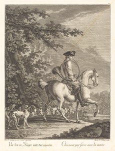 Huntsman med en flok hunde