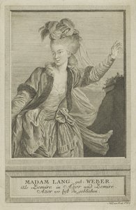 Aloisia Lange, født Weber 1760-1839 som Zemire, 1784.