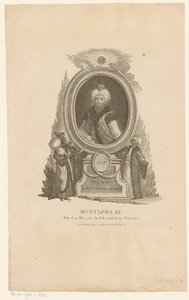 Portræt af Mustafa III af Johann Esaias Nilson