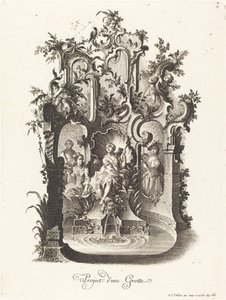 Planlæg en grotte af Johann Esaias Nilson
