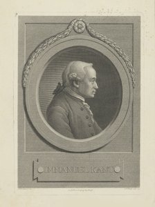 Portræt af Immanuel Kant 1724-1804, 1791.