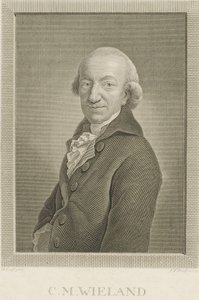 Portræt af digteren og forfatteren Christoph Martin Wieland 1733-1813, 1797.