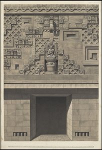 En samling af Waldecks originale kunstværk fra Mesoamerica, boks 17 af 22 af Johann Friedrich Maximilian von Waldeck