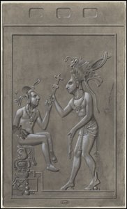 En samling af Waldecks originale kunstværk fra Mesoamerica, boks 2 af 22 af Johann Friedrich Maximilian von Waldeck