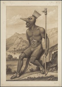 En samling af Waldecks originale kunstværk fra Mesoamerica, boks 3 af 22 af Johann Friedrich Maximilian von Waldeck