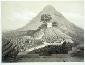 Malerisk udsigt ved Korstemplet, Palenque, plade 20 fra 