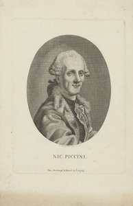 Portræt af komponisten Niccolò Piccinni 1728-1800, ca. 1790.