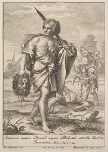 David med Goliats hoved, 1705-62.