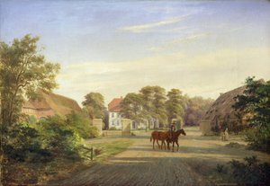 Grabau-ejendom, nær Oldesloe, 1841 af Johann Georg Haeselich
