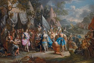Amazonas dronning, Thalestris, i Alexander den Stores lejr