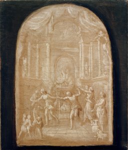 Dans rundt om offeralteret af Johann Georg Schütz