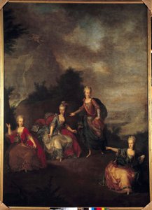 Repræsentation af den italienske opera il Parnasso Confuso"" af Christoph Willibald Gluck giver i anledning af Joseph II