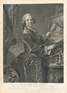 Jean Baptiste-messe af Johann Georg Wille after Louis Tocqué