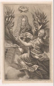 Portræt af en monark, muligvis Charles VI, hellig romersk kejser af Johann Georg Wolffgang