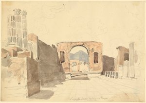 Pompeji af Johann Georg von Dillis