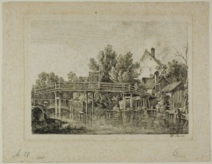 Den lille bro over Isar, Paris af Johann Georg von Dillis