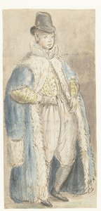 Portræt af søn af Frederik V, kurfyrst Pfalz (?) af Johann Goltz (possibly)