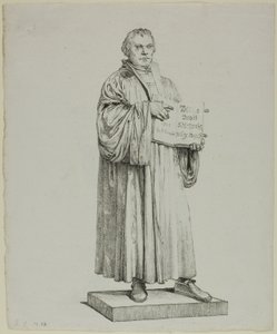 Luthers statue i Wittenberg af Johann Gottfried Schadow