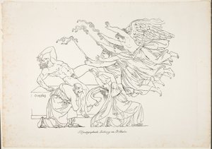 Forfølgelse af Orestes af Johann Gottfried Schadow