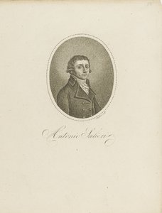 Antonio Salieri 1750-1825, ca. 1800. af Johann Gottfried Scheffner