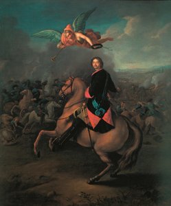 Peter I ved slaget ved Poltava, 1710
