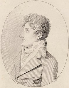 Portræt af komponisten Francesco Morlacchi 1784-1841, ca 1820. af Johann Gottlob Seyffert