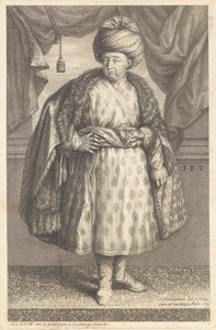 Portræt af Jean-Baptiste Tavernier (1605-1689) af Johann Hainzelmann