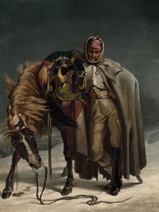Dragon af de schweiziske vagter ved den russiske kampagne, ca 1812 af Johann Heinrich Bleuler