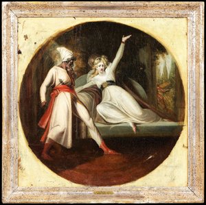 Leonora opdager Alonzos dolk af Johann Heinrich Füssli