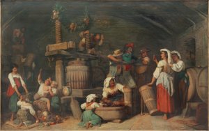 romersk vinpresse af Johann Heinrich Hasselhorst