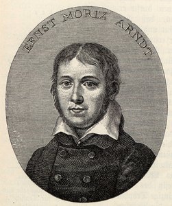 Portræt af Ernst Moritz Arndt 1769-1860.