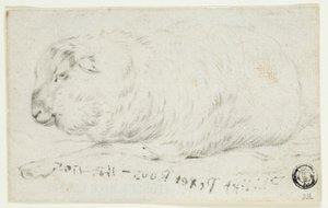 Får, der ligger ned af Johann Heinrich Roos