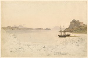 Pozzuoli-bugten af Johann Heinrich Schilbach