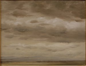Sky skitse af Johann Heinrich Schilbach