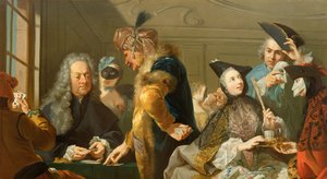 Gamblere i foyeren af Johann Heinrich Tischbein