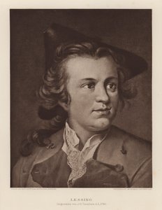 Gotthold Ephraim Lessing, tysk dramatiker og filosof (litografi) af Johann Heinrich Tischbein