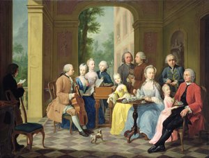 Portræt af familien Timmermann, 1758