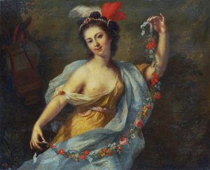 Musen Terpsichore (de ni muser, 1782) af Johann Heinrich Tischbein