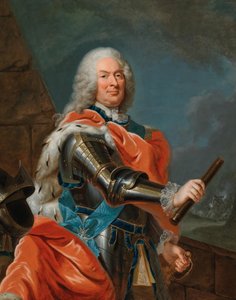 Portræt af Vilhelm VIII, Landgrave of Hessen-Kassel 1682-1760. af Johann Heinrich Tischbein the Elder